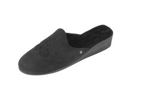 NEW TO SALE Fiited Slip On Velvet slipper Black -40% OFF